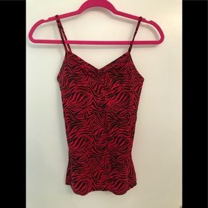 No Boundaries Tank Top - Red and black